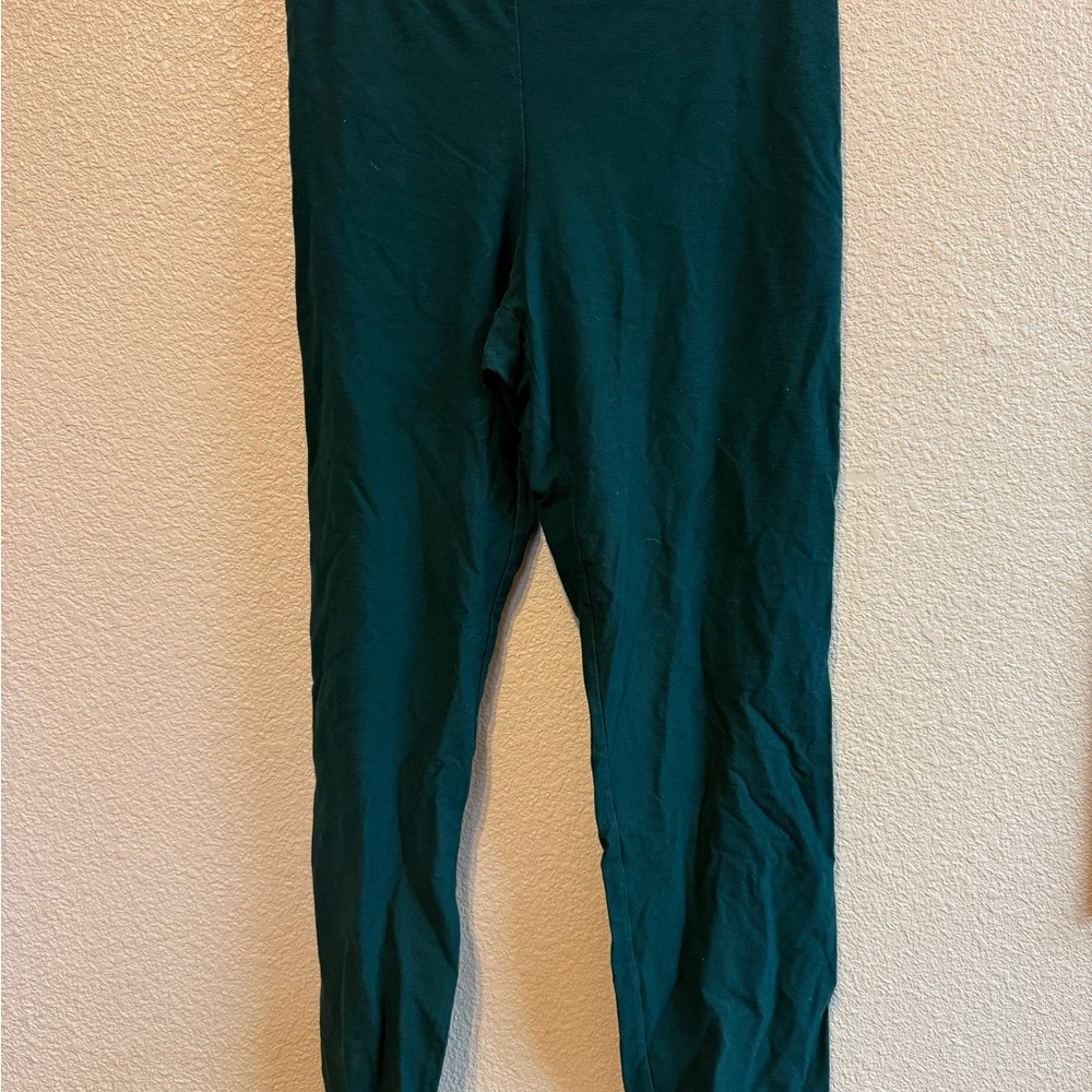 Eileen Fisher Dark Green Leggings